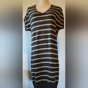 Calvin Klein striped sweater dress